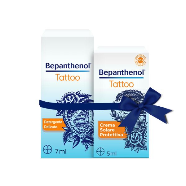 Bepanthenol Tattoo Detergente + Crema Solare per Tatuaggi