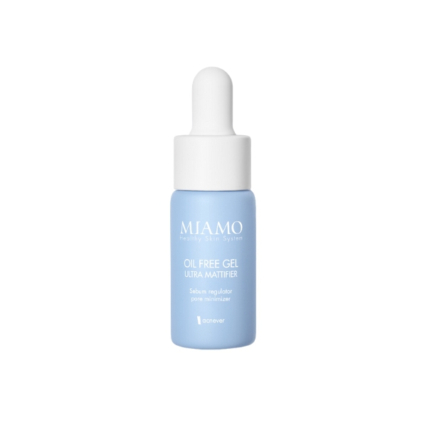 Miamo Acnever Oil Fee Gel Ultra Mattifier Siero Viso Opacizzante per Pelle Grassa 10 ml
