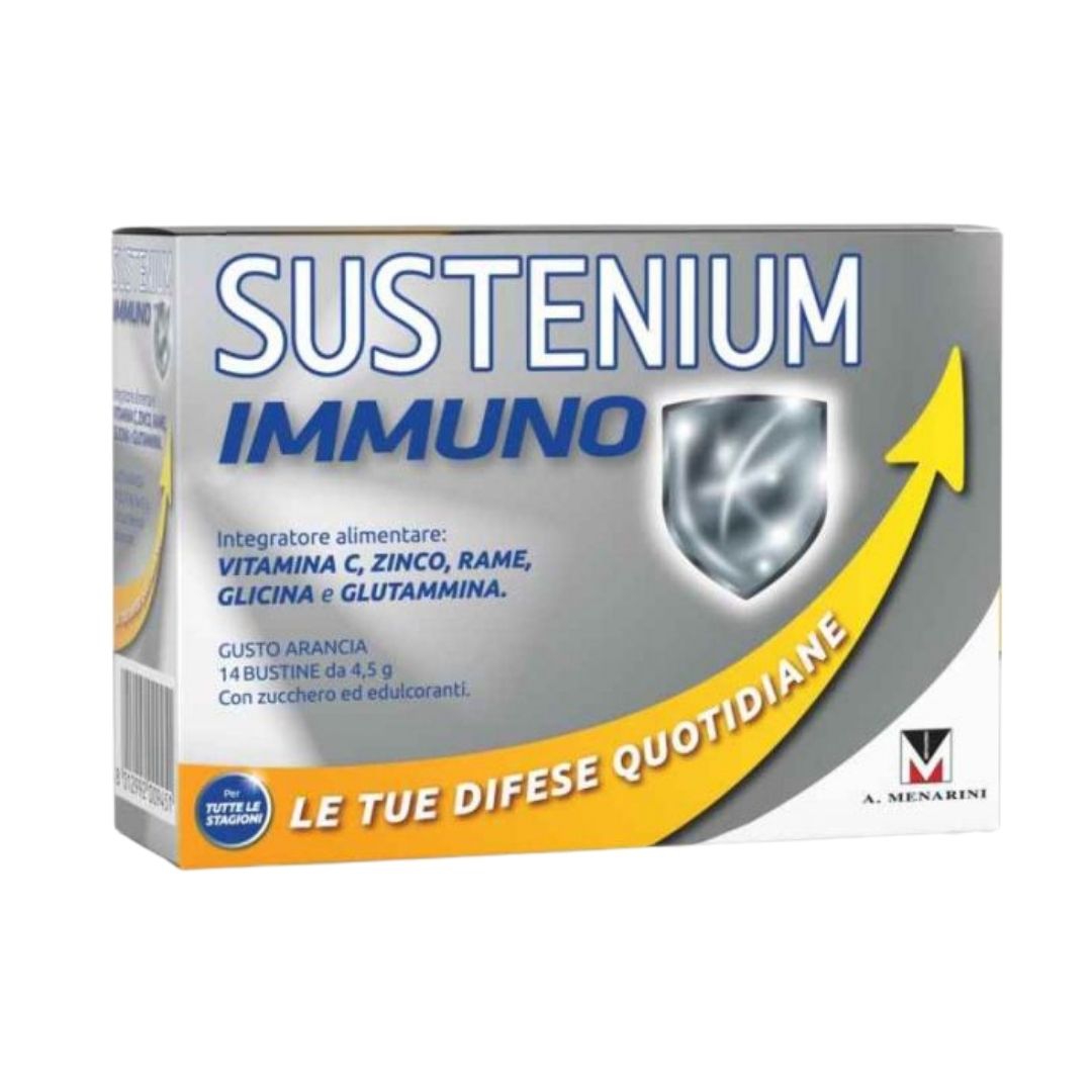 Sustenium Immuno Integratore per le Difese Immunitarie 14 Buste Gusto Arancia