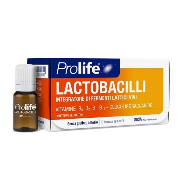 Prolife Lactobacilli Integratore di Fermenti Lattici Vivi 10 Flaconcini