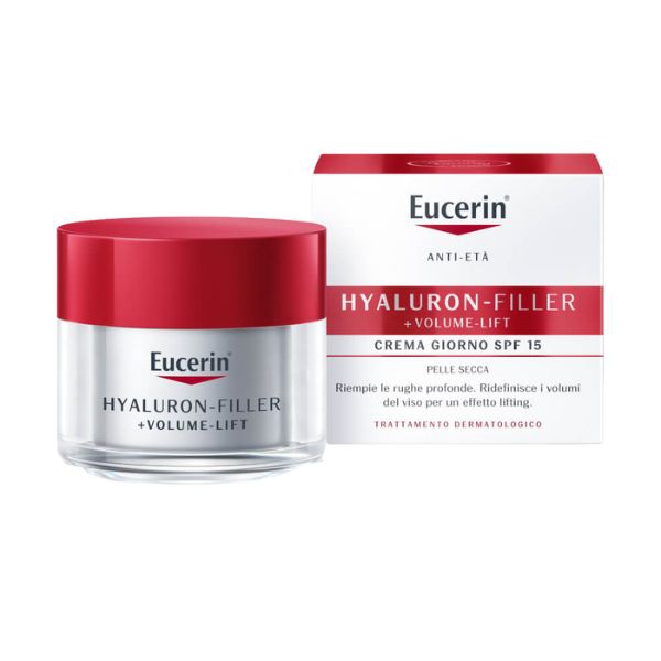 Eucerin Hyaluron Filler   Volume Lift Crema Viso Giorno per Pelle Secca 50 ml