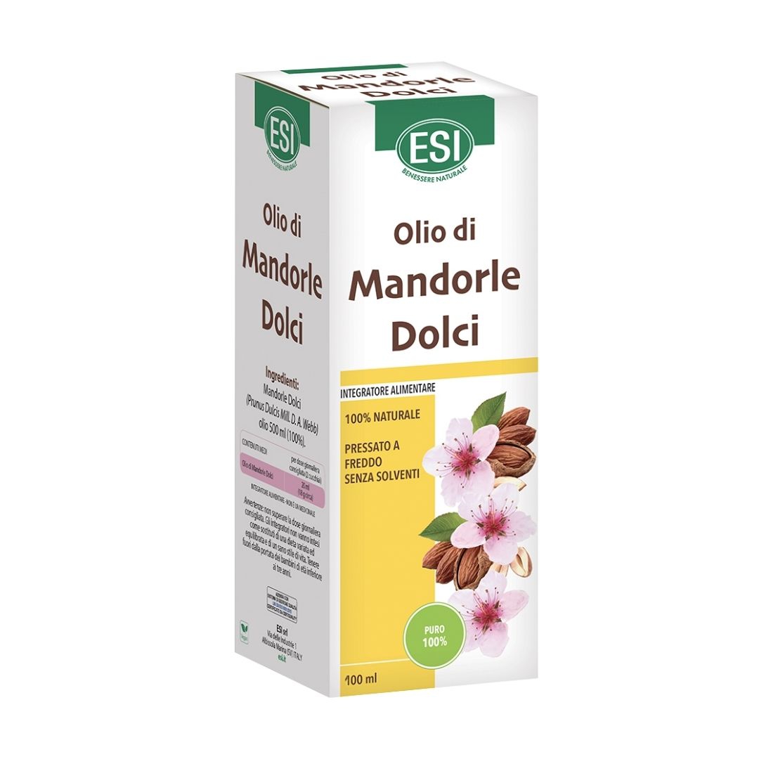 Esi Olio di Mandorle Dolci Integratore Alimentare Emolliente e Idratante 100 ml