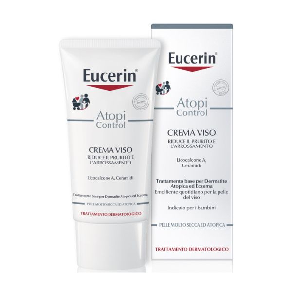 Eucerin AtopiControl Crema Lenitiva Viso 12% Omega per Pelli Atopiche 50 ml