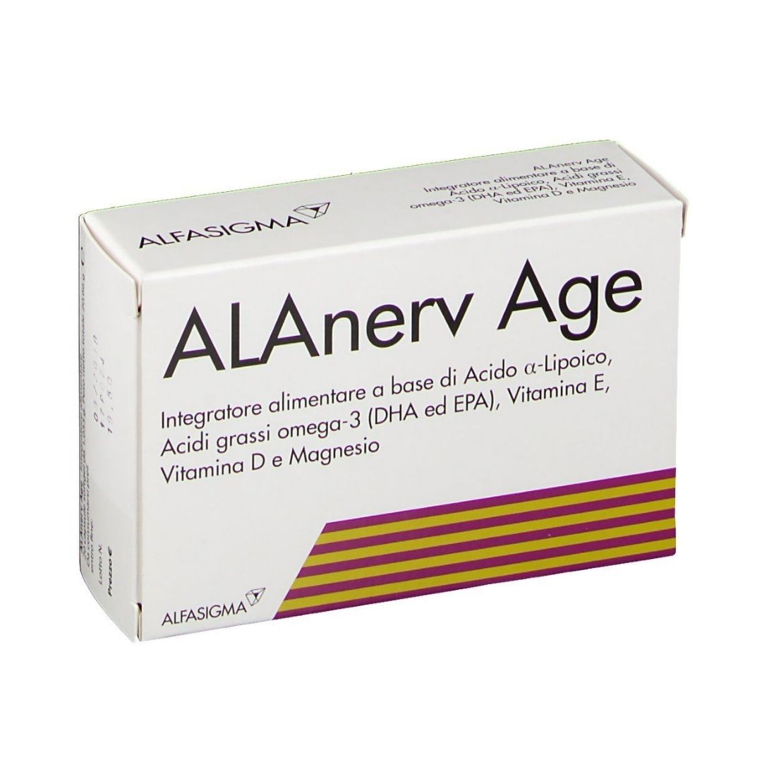 Alanerv Age Integratore per la Funzione Celebrale 20 Capsule SoftGel