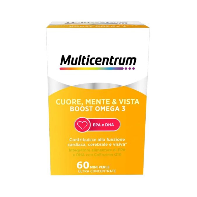 Multicentrum My Omega3 Integratore Colesterolo e Trigliceridi 60 Mini Perle