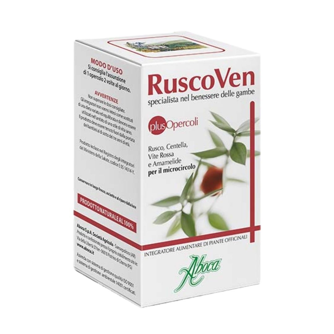 Aboca Ruscoven Plus Integratore per Gambe e Microcircolo 50 Opercoli