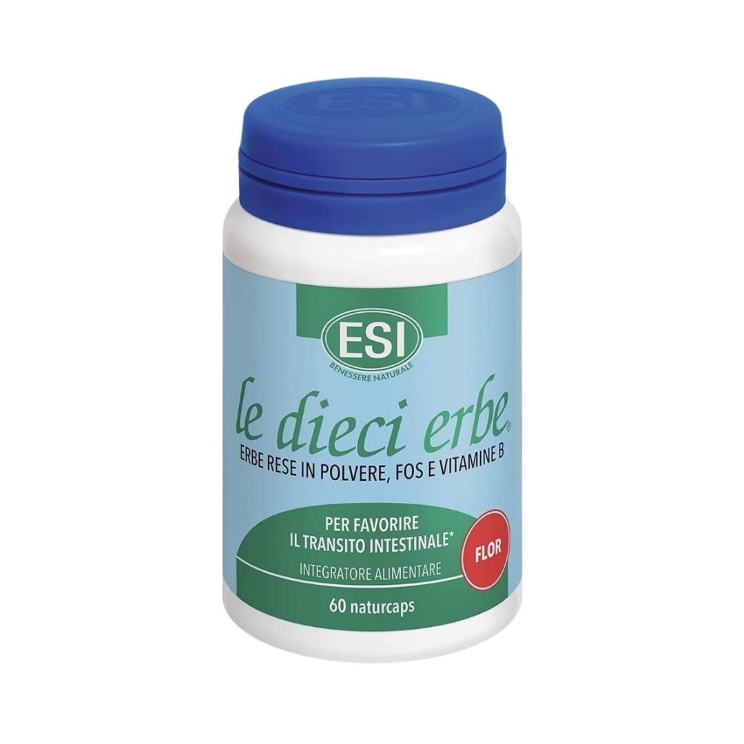 Esi Le Dieci Erbe Flor Integratore Alimentare per l'Intestino Pigro 60 Naturcaps