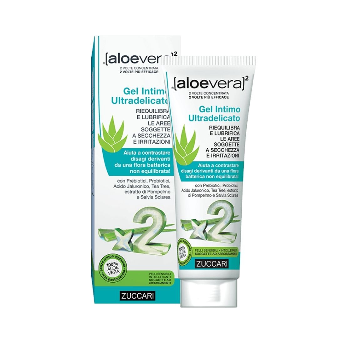 Zuccari Aloevera2 Gel Intimo Ultradelicato Riequilibra e Lubrifica 80 ml