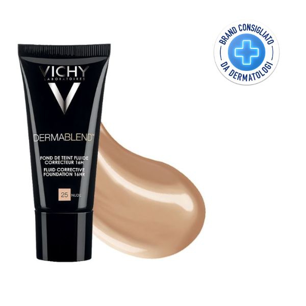 Vichy Dermablend Fondotinta Correttore Fluido SPF25 N.25 Nude 30 ml