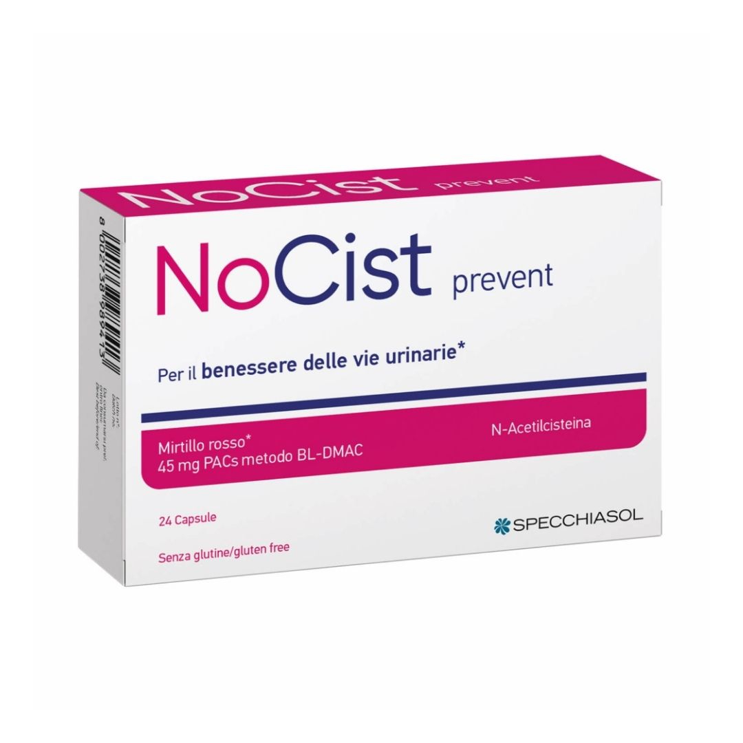 Specchiasol Nocist Prevent Integratore per le Vie Urinarie 24 Capsule