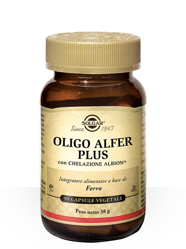 Solgar Oligo Alfer Plus Integratore Di Ferro 90 Capsule Vegetali