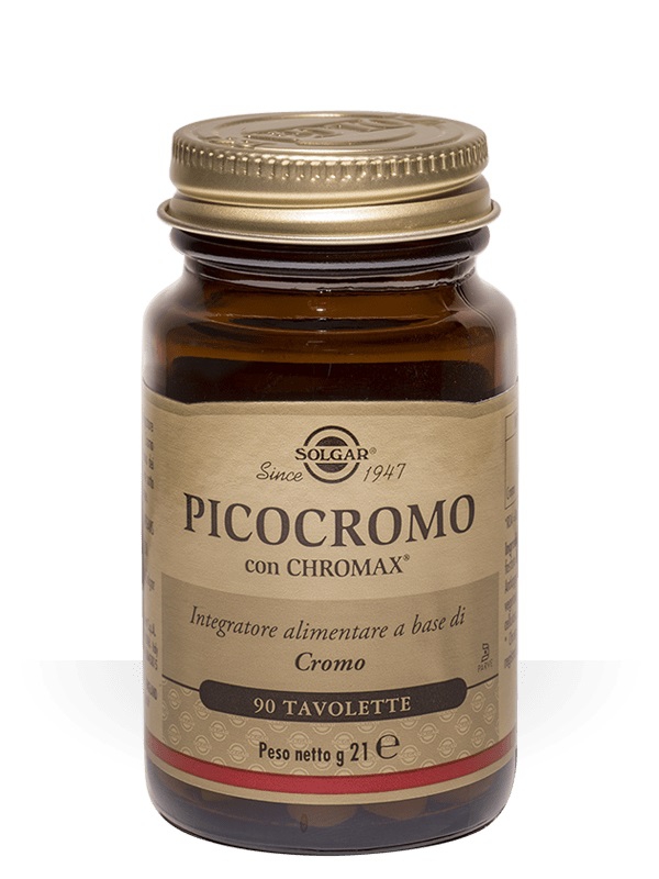 Solgar Linea Metabolismo Sano Picocromo Integratore Alimentare 90 Tavolette