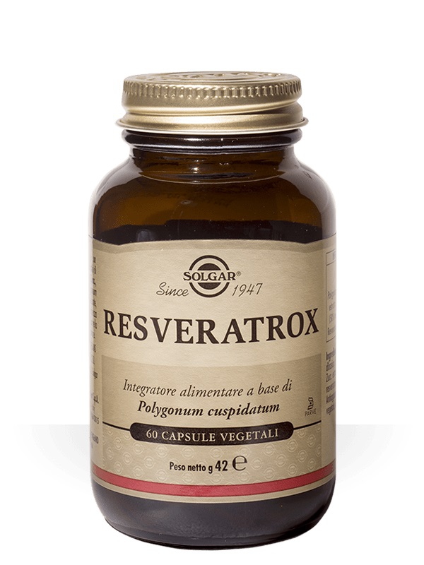 Solgar Resveratrox Integratore Antiossidante 60 Capsule