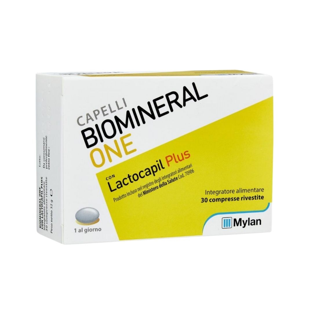 Biomineral One Lactopil Plus Integratore Alimentare Capelli Deboli 30 Compresse