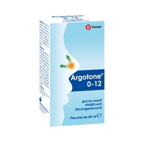 Domp Argotone 0-12 Gocce Nasali con Azione Antinfiammatoria 20 ml