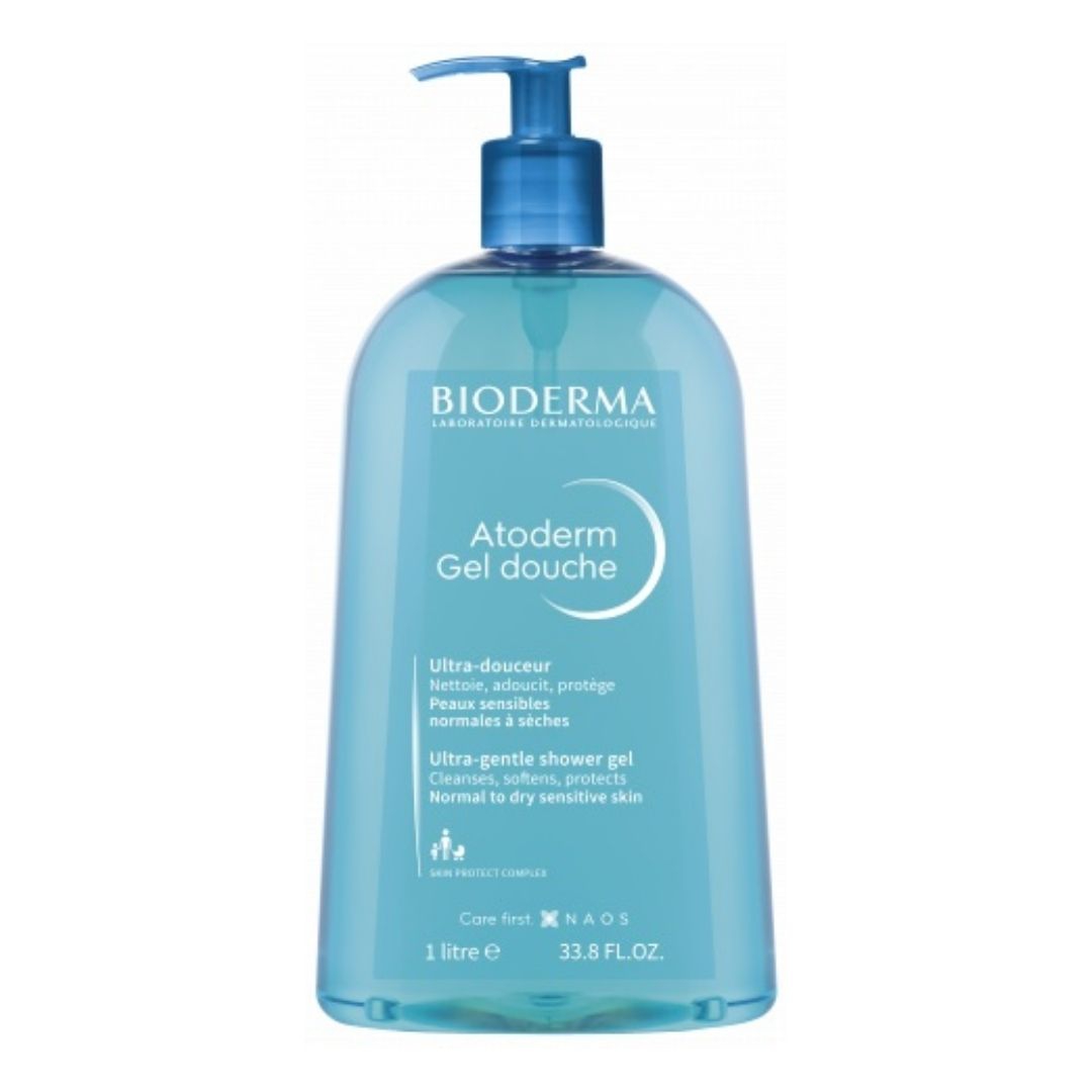 Bioderma Atoderm Gel Doccia Ultra Delicato per Pelli Sensibili o Secche 1 Lt