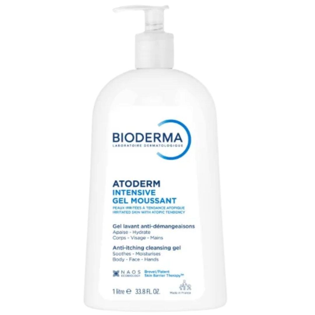 Bioderma Atoderm Intensive Gel Moussant Gel Detergente Schiumogeno 1 Lt