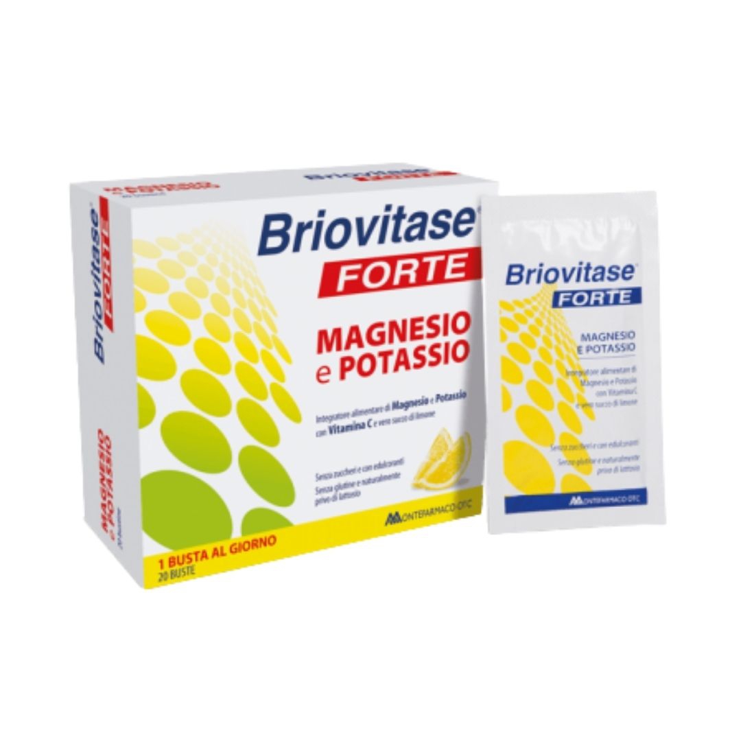 Briovitase Vitamine Minerali Forte Integratore di Magnesio e Potassio 20 bustine