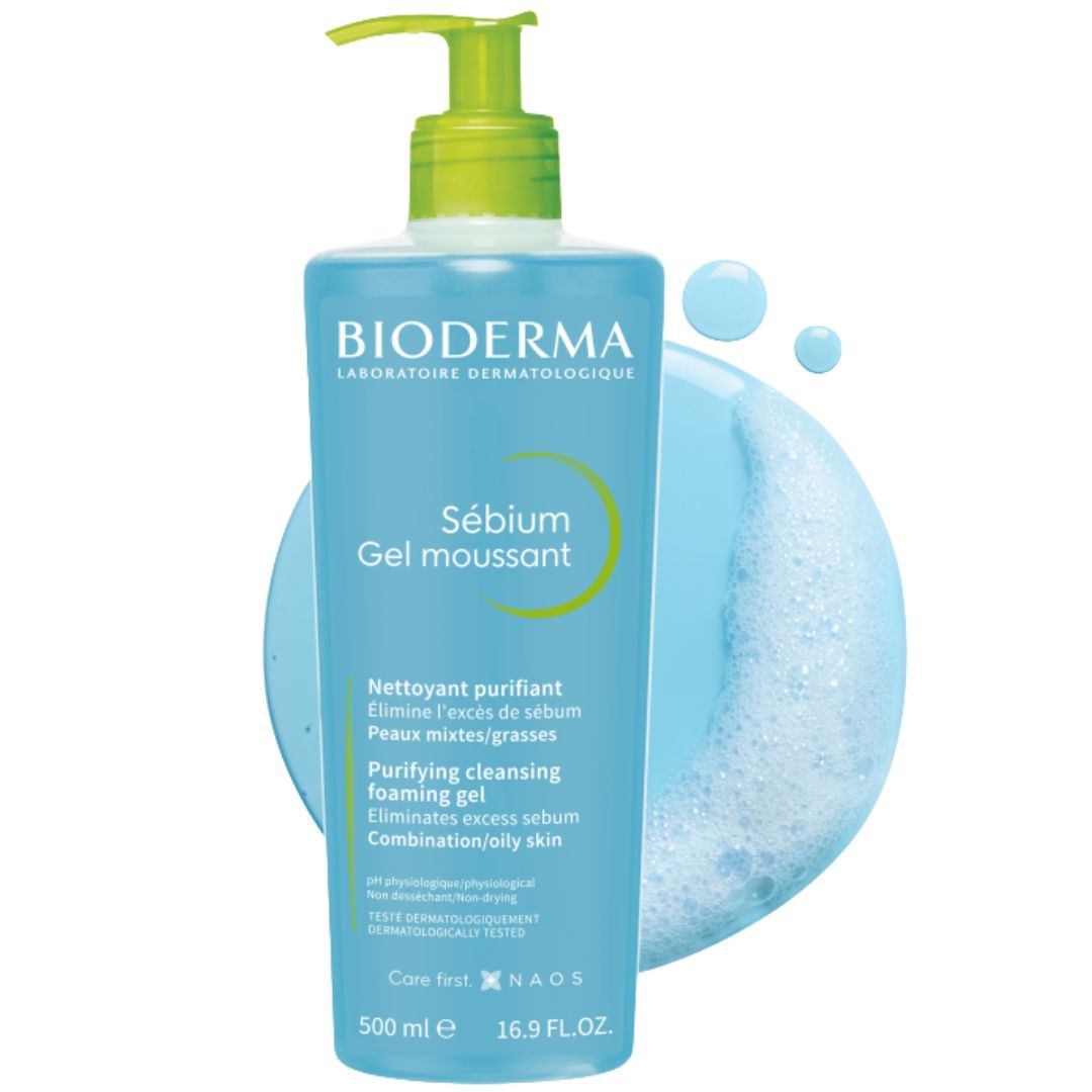 Bioderma Sebium Gel Moussant Detergente Purificante Pelli Grasse 500 ml