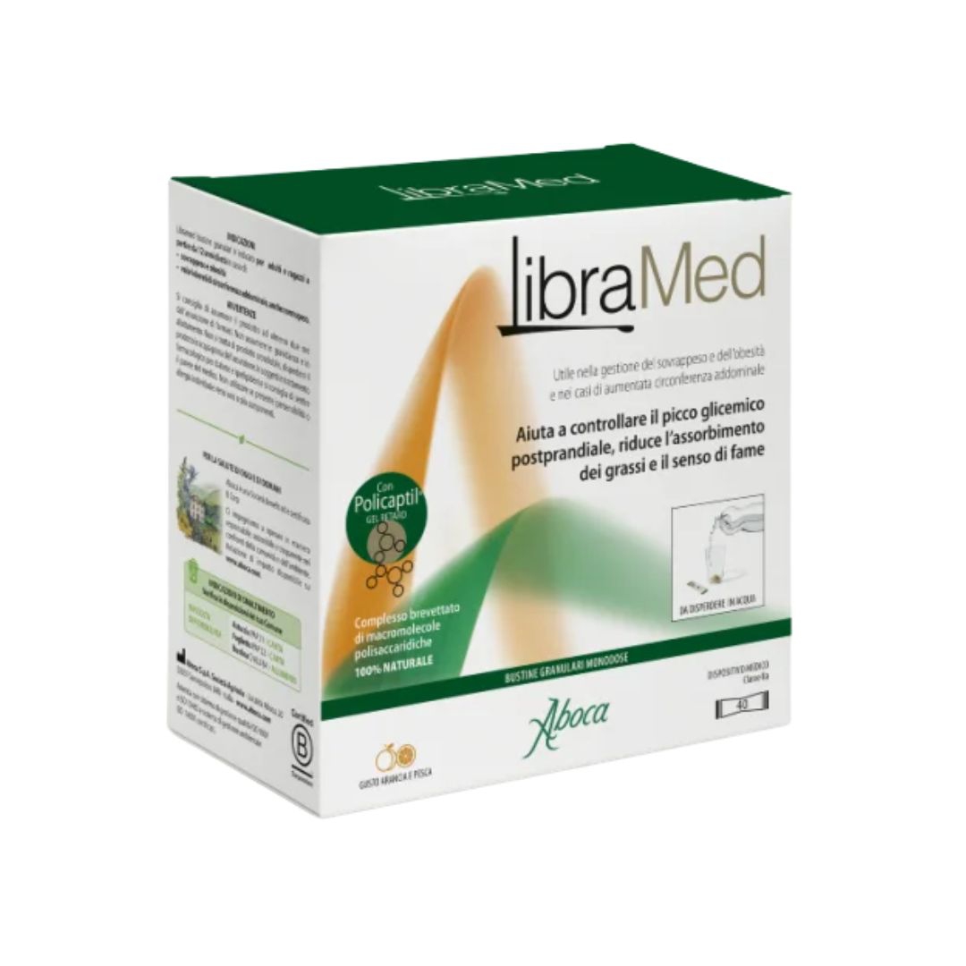Aboca Libramed Integratore Riduce L'Assorbimento Dei Grassi 40 Bustine Granulari
