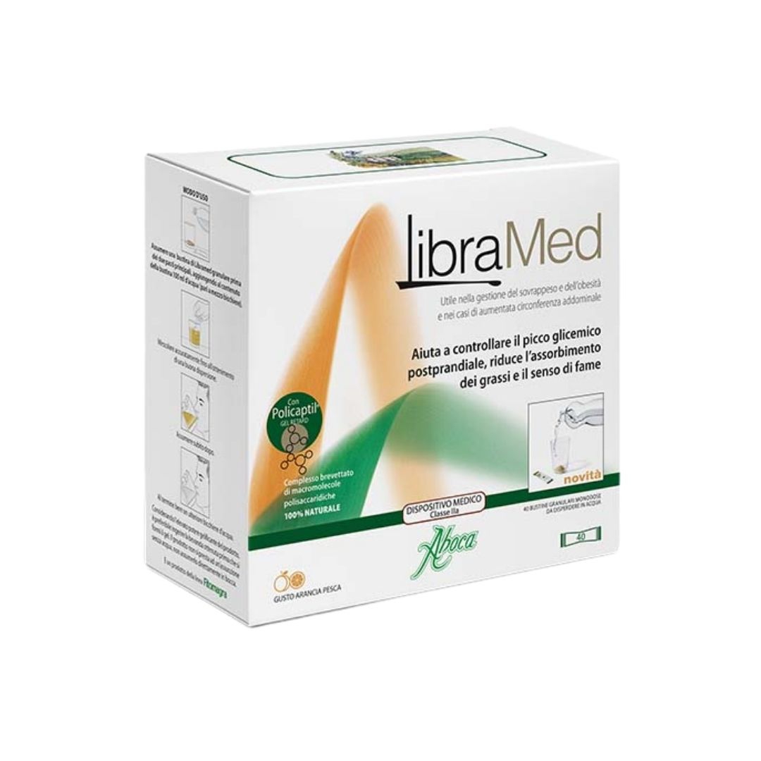 Aboca Libramed Integratore Riduce L'Assorbimento Dei Grassi 40 Bustine Granulari