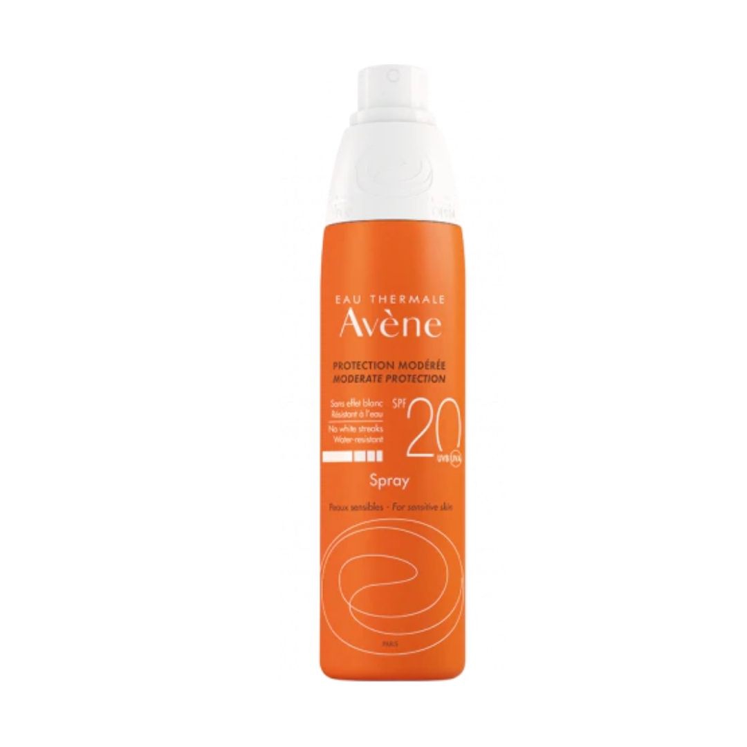 Avene Solare Spray Protezione Media SPF20 Corpo Pelli Sensibili 200 ml