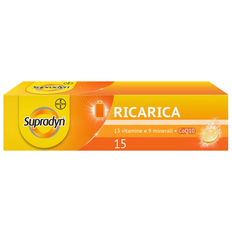 Supradyn Ricarica Integratore Multivitaminico Completo e Minerali 15 Compresse Effervescenti