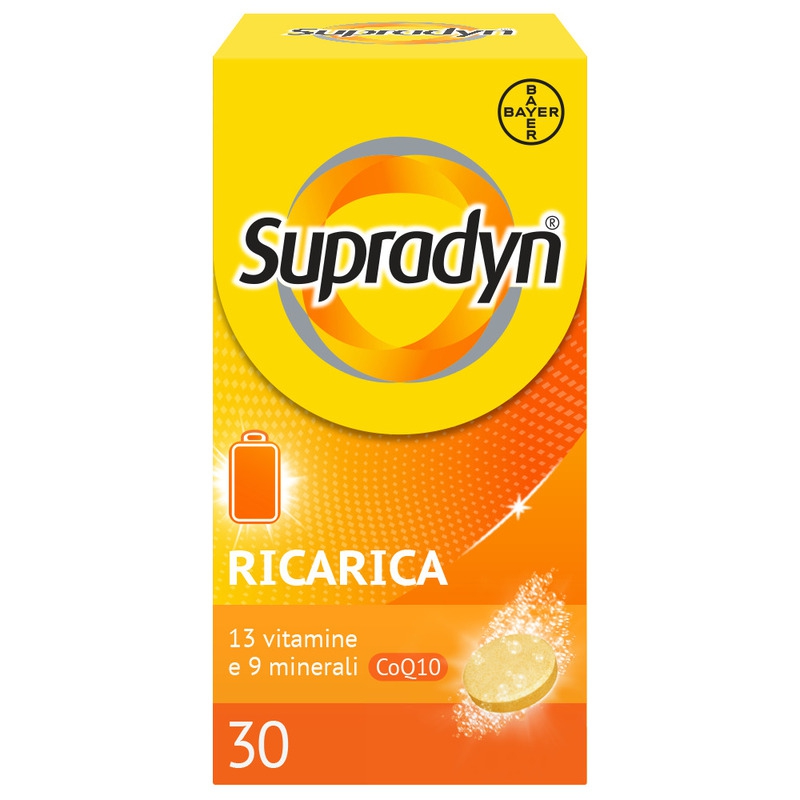 Supradyn Ricarica Integratore Multivitaminico Completo e Minerali 30 Compresse Effervescenti