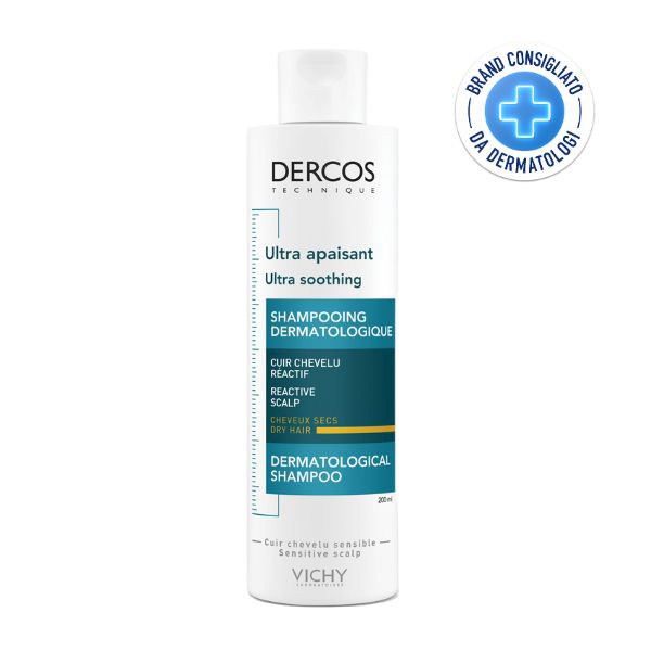 Vichy Dercos Ultra-Lenitivo Shampoo Anti-Prurito Cuoio Secco Reattivo 200 ml