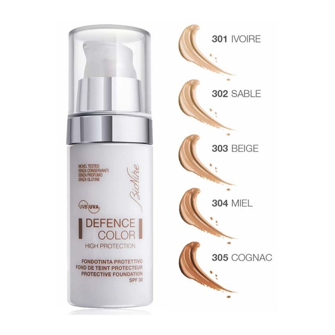 Bionike Defence Color High Protection Fondotinta Fluido 30 ml 305 Cognac