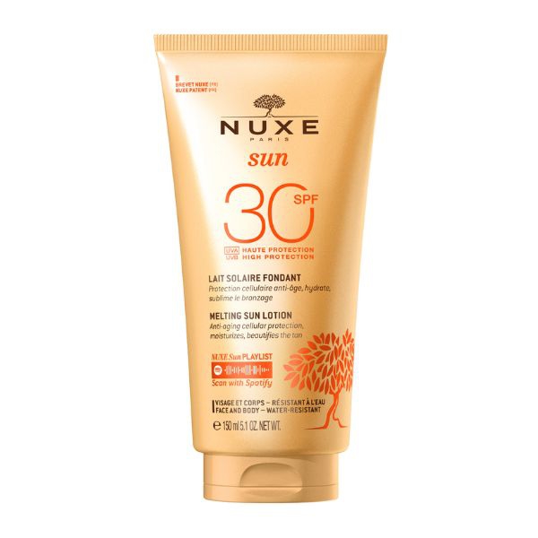 Nuxe Sun Latte Solare Delizioso Antiet Protezione Alta SPF30 Viso e Corpo 150 ml