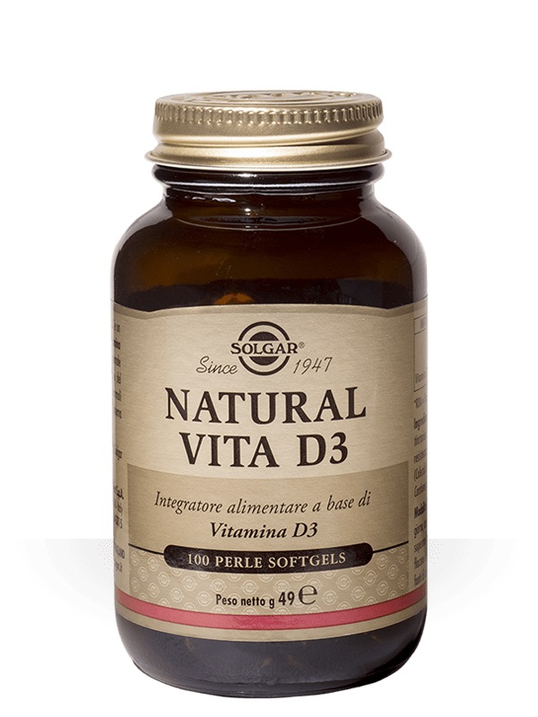 Solgar Linea Apparato Osseo Natural Vita D3 100 Perle