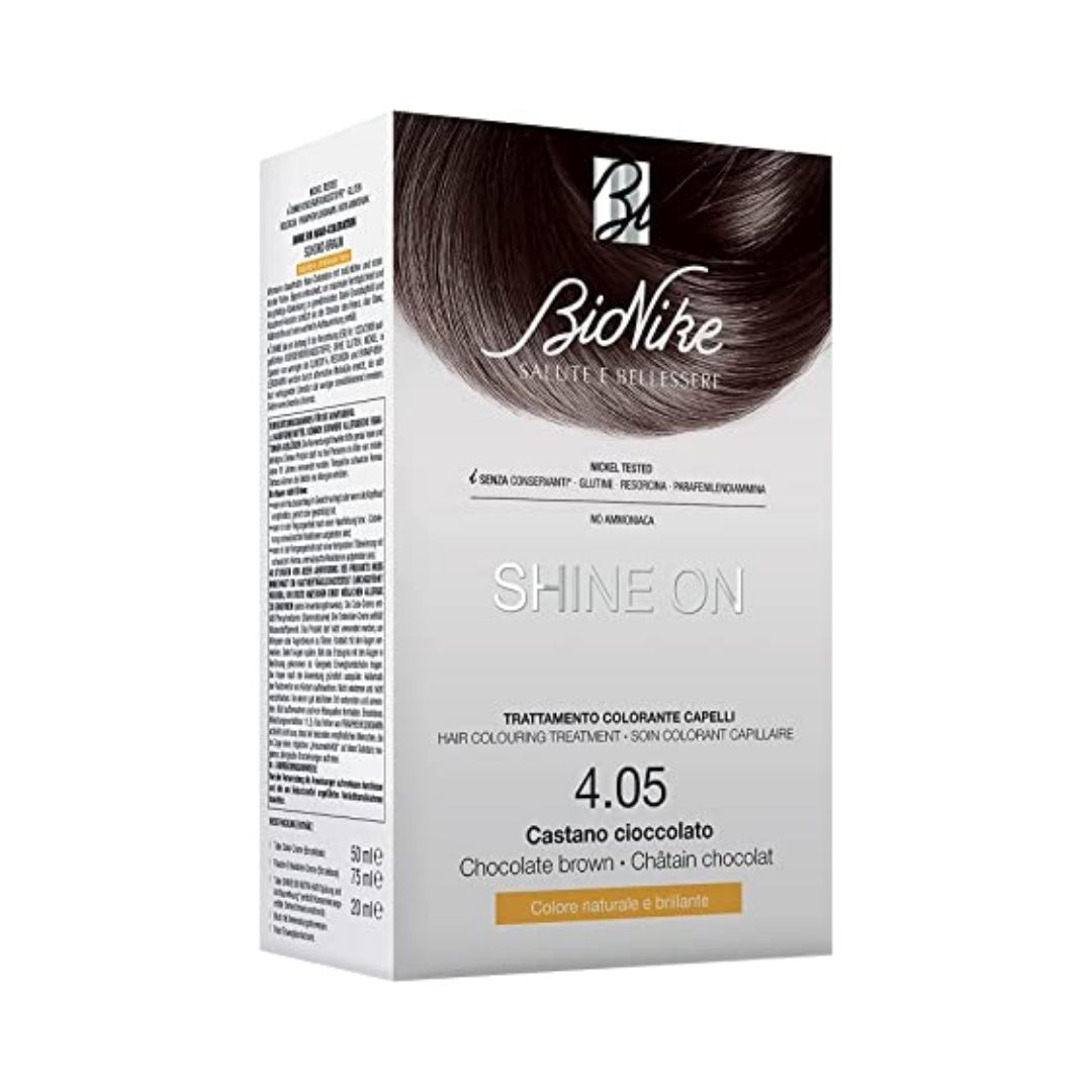 Bionike Shine ON Tintura Capelli Cute Sensibile 4.05 Castano Cioccolato