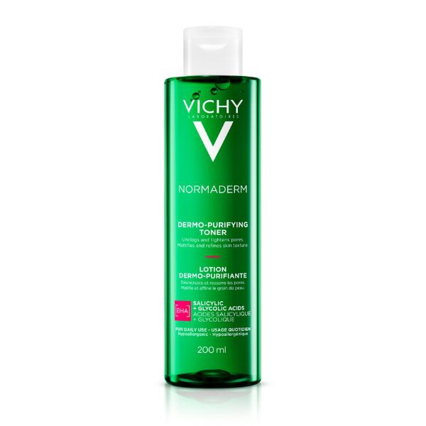 Vichy Normaderm Tonico Viso Astringente Purificante per Pelle Grassa 200 ml