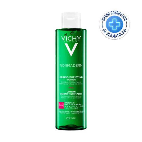 Vichy Normaderm Tonico Viso Astringente Purificante per Pelle Grassa 200 ml