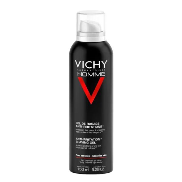Vichy Homme Gel da Barba Anti Irritazioni Uomo Pelli Sensibili 150 ml
