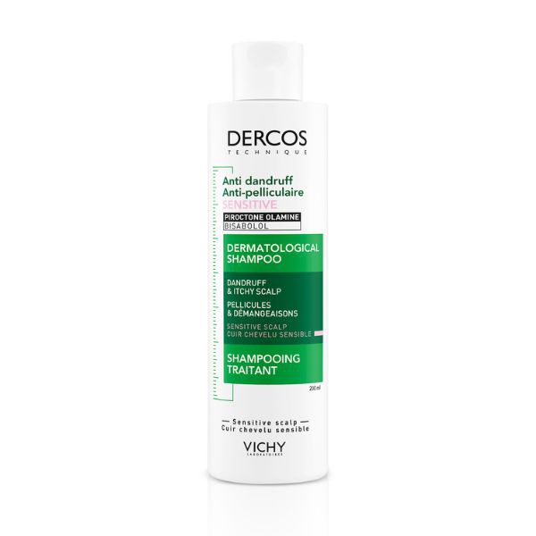 Vichy Dercos Anti Forfora Sensitive Shampoo Trattante per Cute Sensibile 200 ml