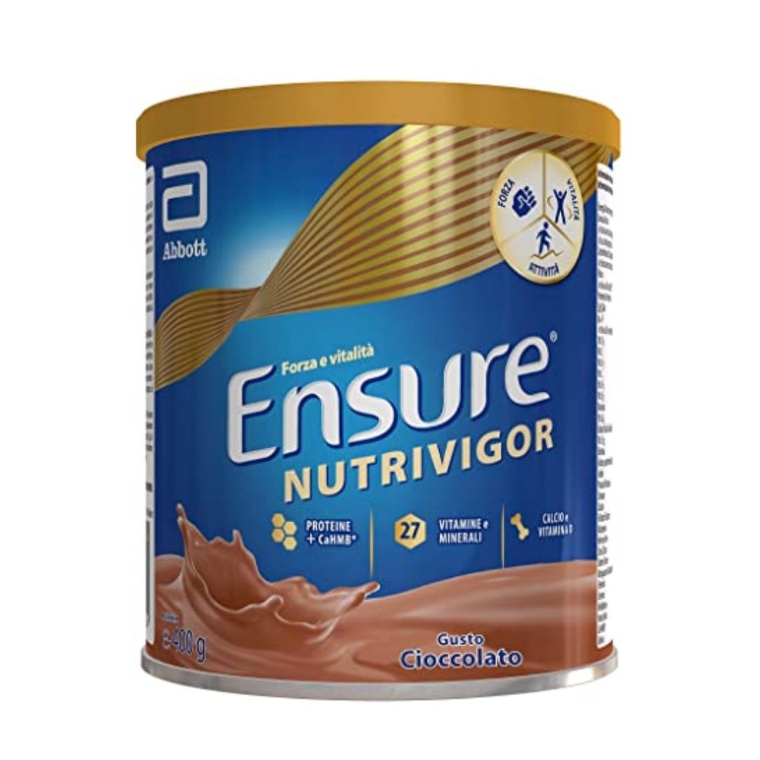 Ensure NutriVigor Integratore Proteine  Vitamine  Minerali Gusto Cioccolato 400g