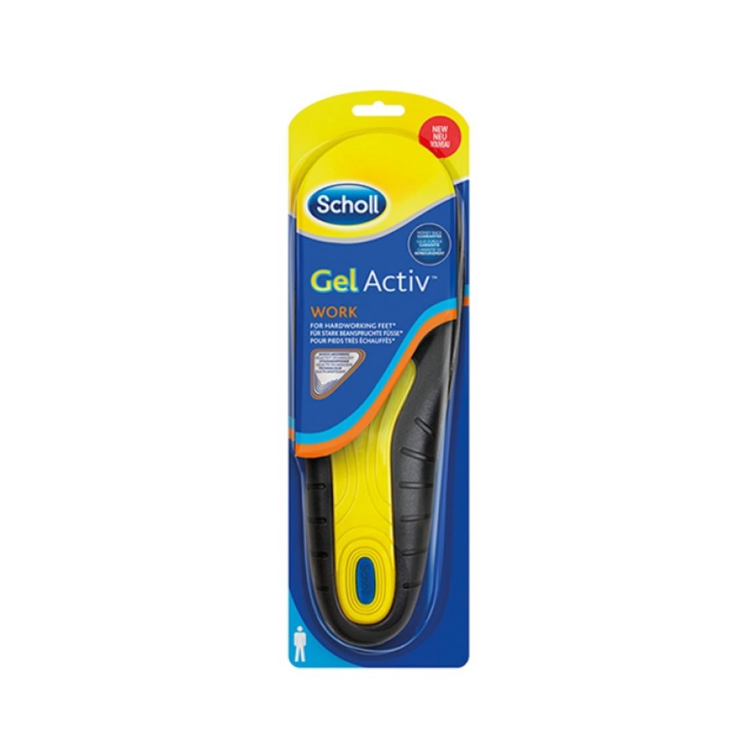 Dr. Scholl's Gel Activ Work 1 Paio di Solette Uomo