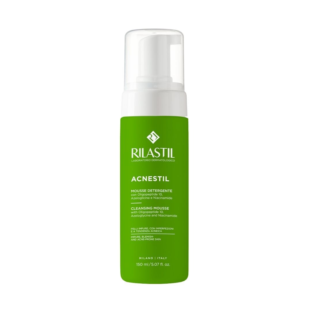 Rilastil Acnestil Mousse Detergente Viso Pelli Grasse e Acneiche 150 ml