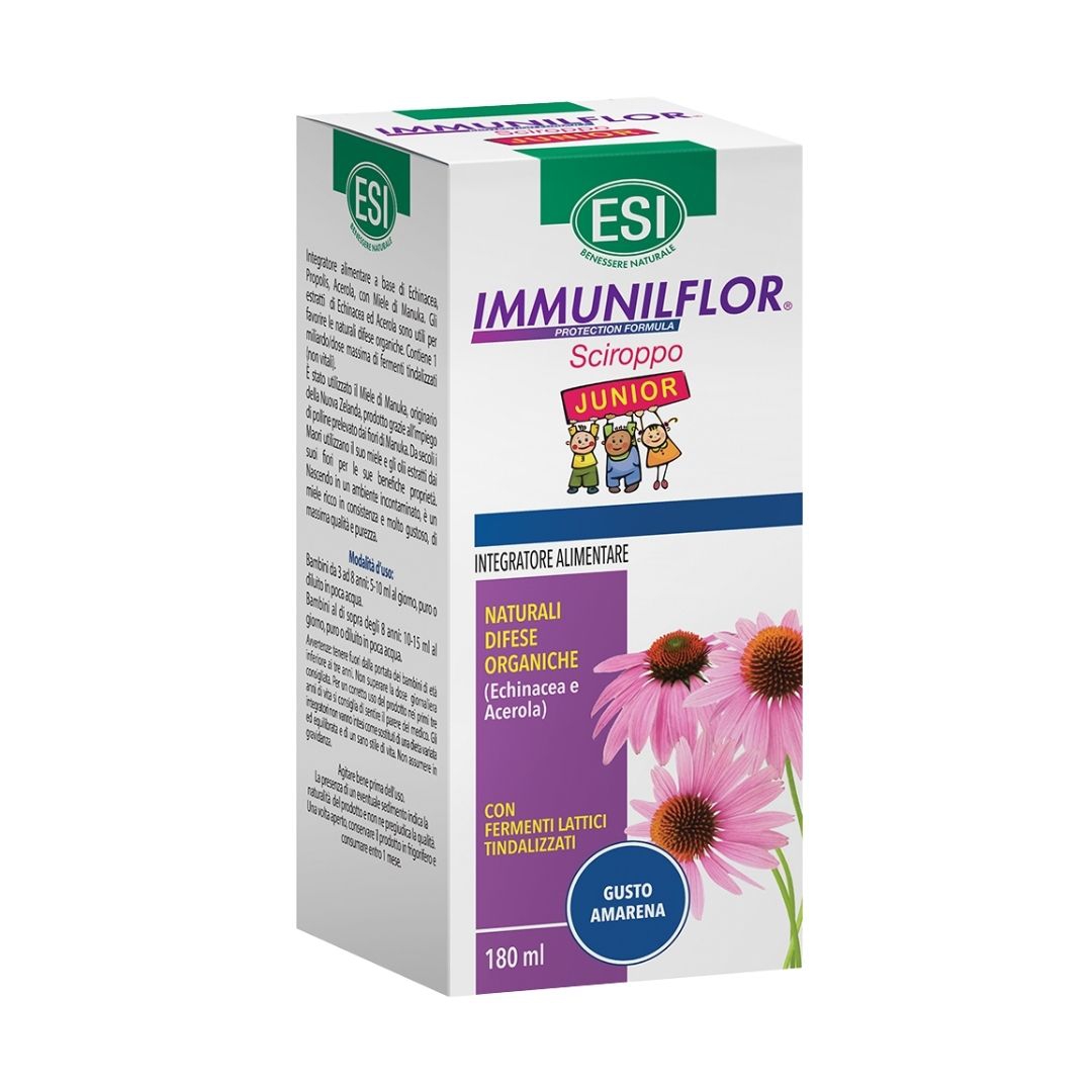 Esi Immunilflor Sciroppo Junior Integratore per il Sistema Immunitario 180 ml