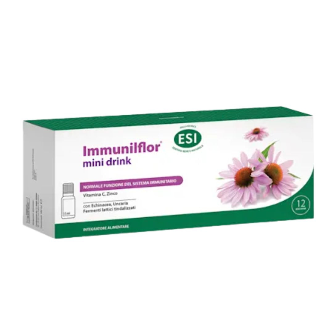 Esi Immunilflor Integratore per il Sistema Immunitario 12 mini drink x 15 ml