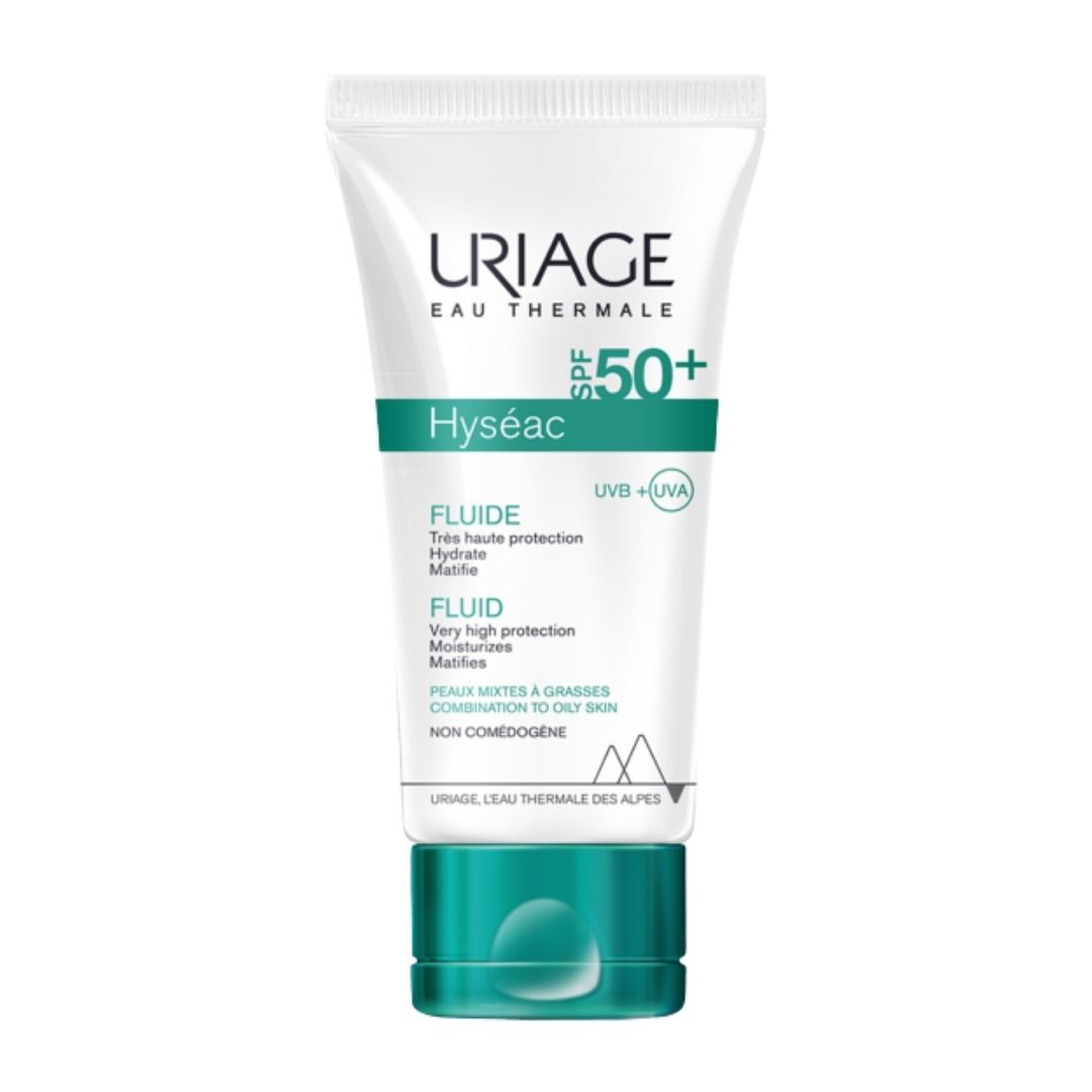 Uriage Hyseac SPF50  Fluido Solare Opacizzante Viso Protezione Molto Alta 50 ml