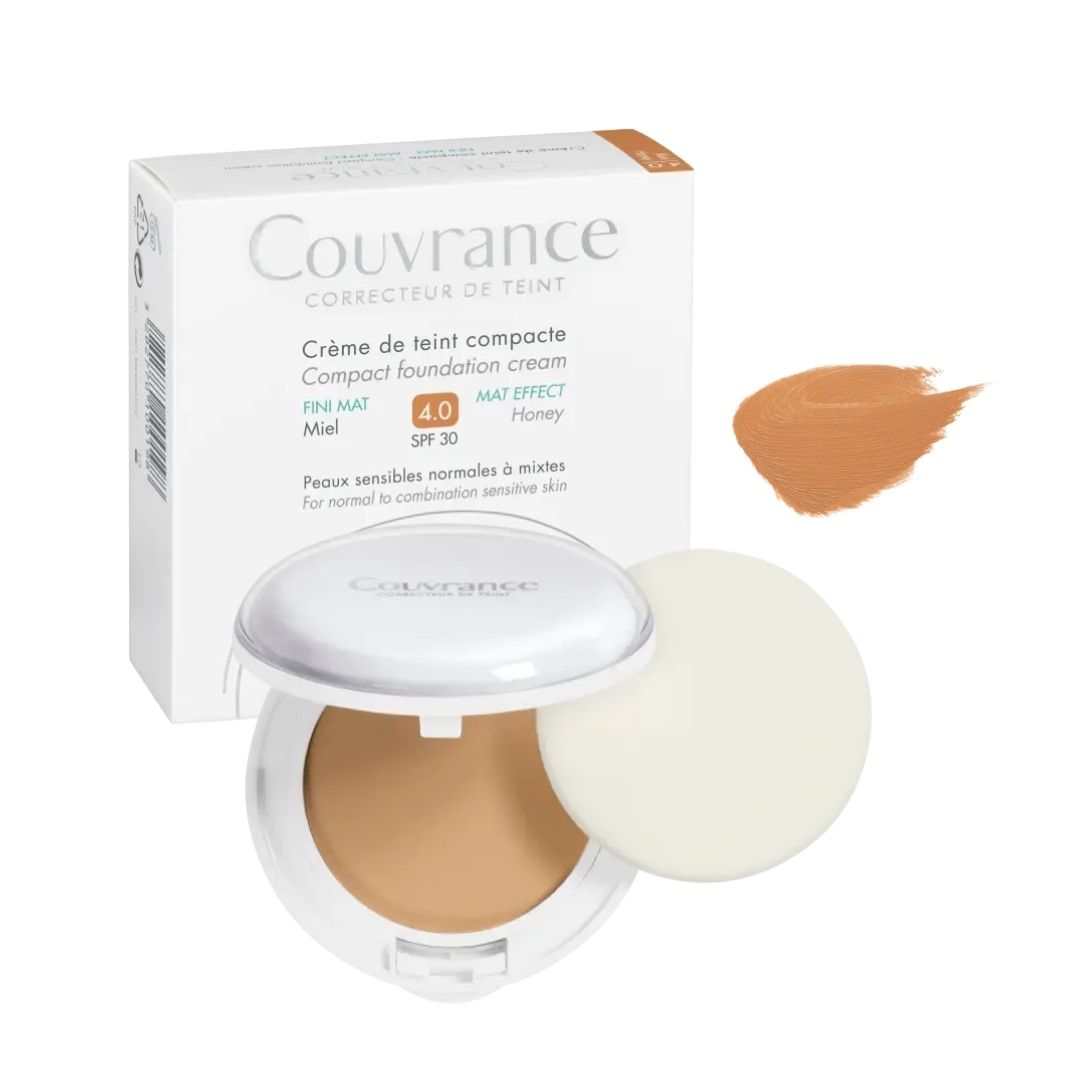 Avene Couvrance Crema Compatta Effetto Mat Vellutato Pelli Miste SPF30 4.0 Miele