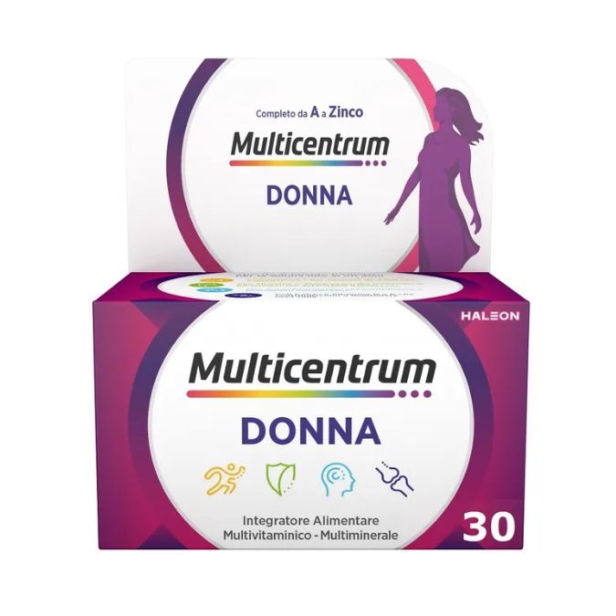 Multicentrum Donna Integratore Alimentare Multivitaminico 30 Compresse