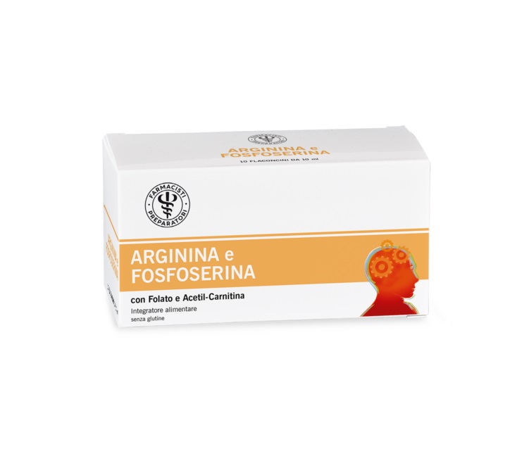 Unifarco Arginina Fosfoserina Integratore per la Stanchezza 10 Fiale da 10 ml