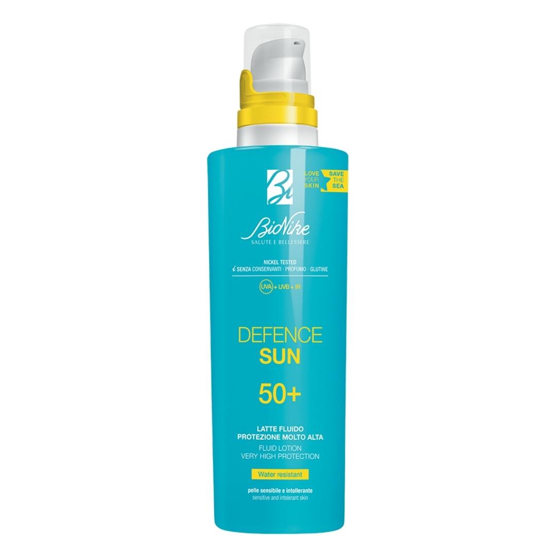 BioNike Defence Sun SPF50  Latte Fluido Protezione per Pelli Sensibili 200 ml