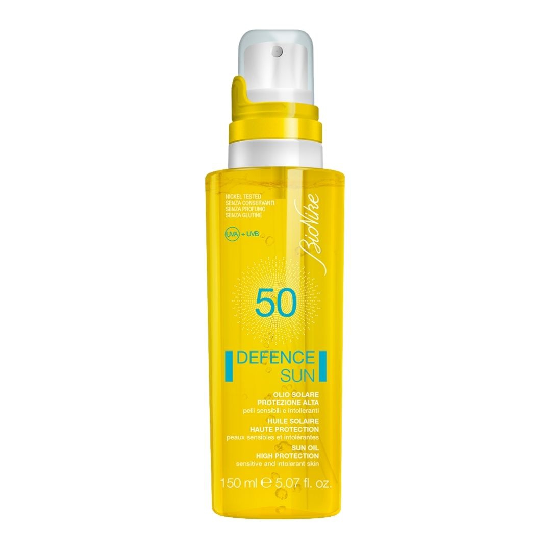 BioNike Defence Sun SPF50 Olio Spray Solare Protezione Alta Pelle Sensibil 150ml