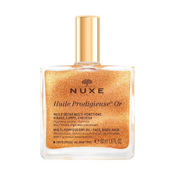 Nuxe Huile Prodigieuse OR Olio Secco Illuminante Viso Corpo Capelli 50 ml