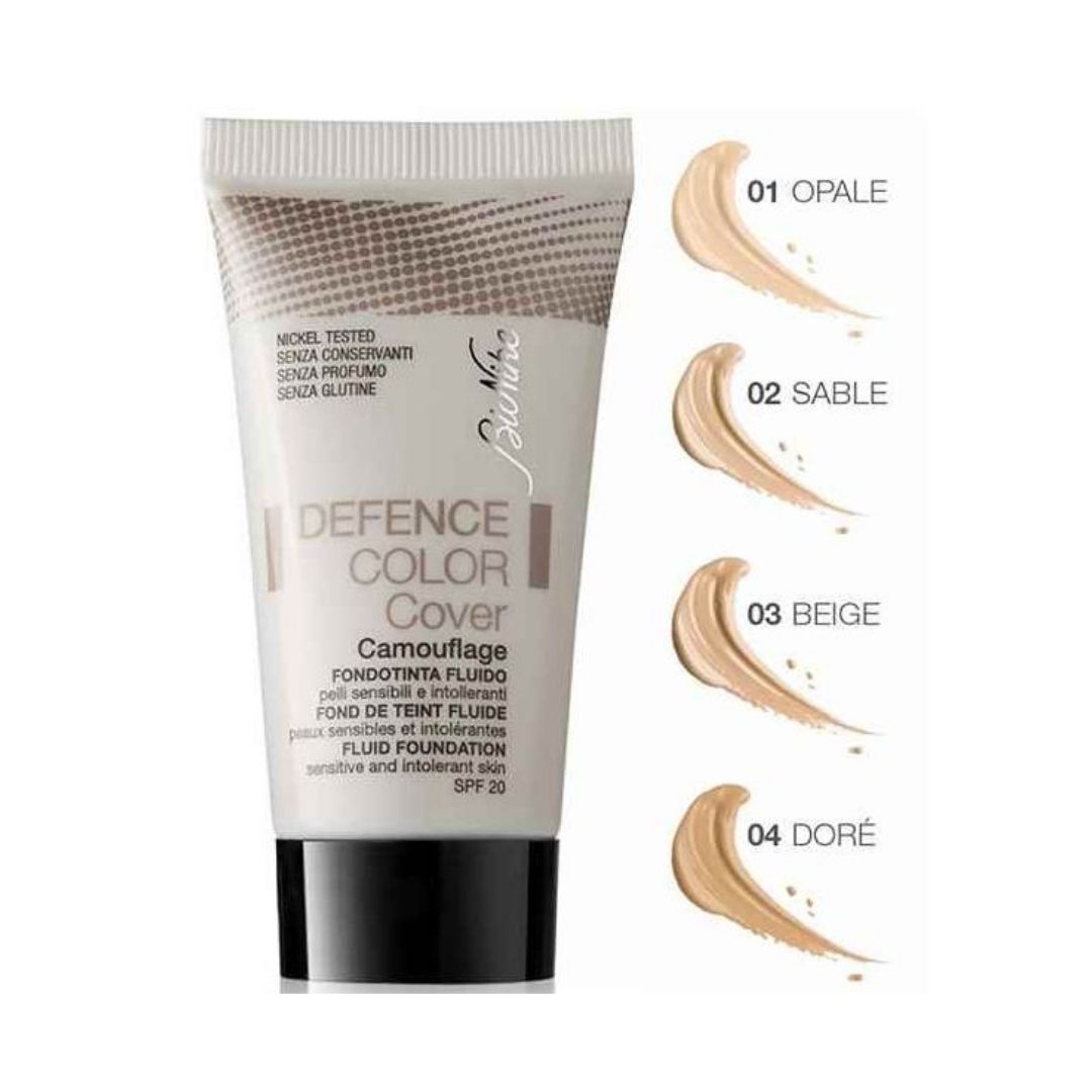 Bionike Defence Color Cover Fondotinta Viso Fluido Camouflage 03 Beige